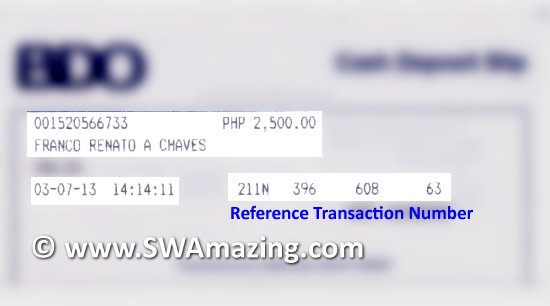 bdo slip example of deposit BDO   Swamazing Via  OneNegosyo.com  Pay